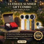 Love Forever Rose Box & Portable Turbo Fan Set